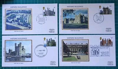 1978 Historic Buildings Set of 4 Colorano FDC - Image 1 of 2