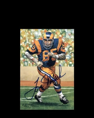 Tom Mack PSA DNA Coa Signed Goal Line Art Card GLAC Autograph - Image 1 of 3