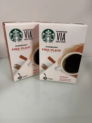 Starbucks Via Instant Pike Place Roast  13 Packets.  8 Boxes   BBD 12/20  Bulk - Image 1 of 4