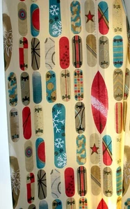 Harlequin "Boogie Boards" Quality Made Eyelet Curtains 2 x W193cm x L221cm - Picture 1 of 6