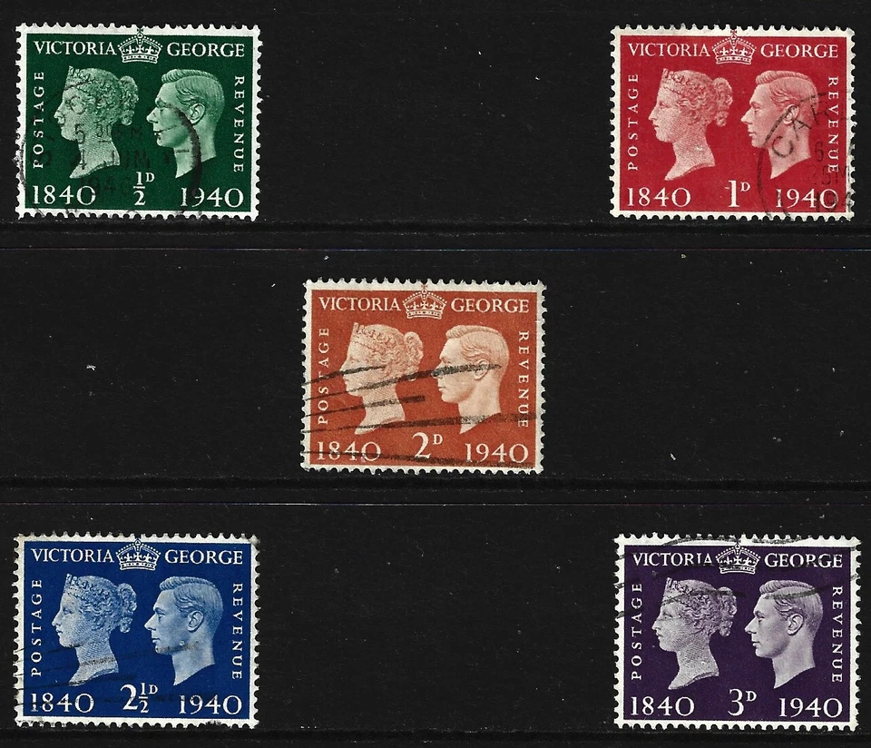 Great Britain .. 1940 .. 1d black commemoratives .. KGV1 .. Used .. 14855 - Image 1 of 1