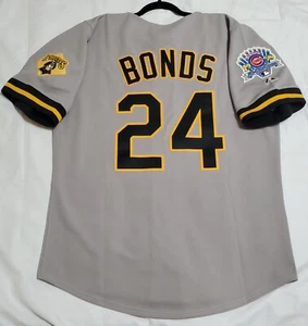 AUTHENTIC MAJESTIC 2XL, BARRY BONDS PITTSBURGH PIRATES COOPERSTOWN JERSEY 6240 - Picture 1 of 11