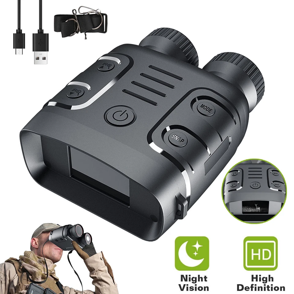 MARKENLOS Nachtsichtgerät 1080P Digital Infrarot Nachtsicht Fernglas 850nm 10X Digitalzoom