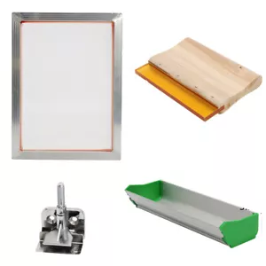 Screen Printing Tools Kit with Aluminum Frame Hinge Clamp Emulsion Coater - Picture 1 of 8