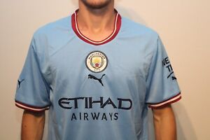 Authentic Man City Puma Home Soccer Jersey 22-23.