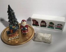 Jetmax International Lightscapes Village Scene Candle Set Christmas Tree Santa