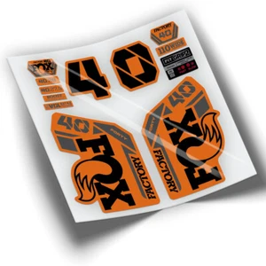 RWP-334 PEGATINAS COMPATIBLES HORQUILLA FOX 40 FACTORY 2021 STICKERS ADESIVI - Imagen 1 de 4