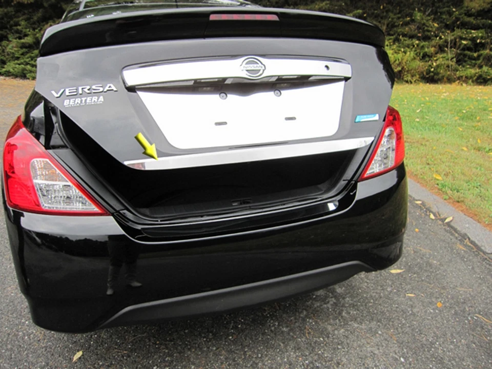 (FOR) 2012-2018 NISSAN VERSA * 1 Pc Stainless Rear Deck Trim, Trunk Lid Accent - Image 1 of 1