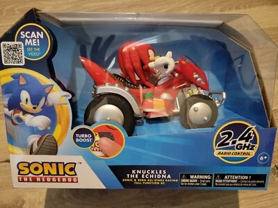 New 2021 Sonic The Hedgehog Movie 2 KNUCKLES Sega Radio Control Turbo Racing Car - Image 1 of 4
