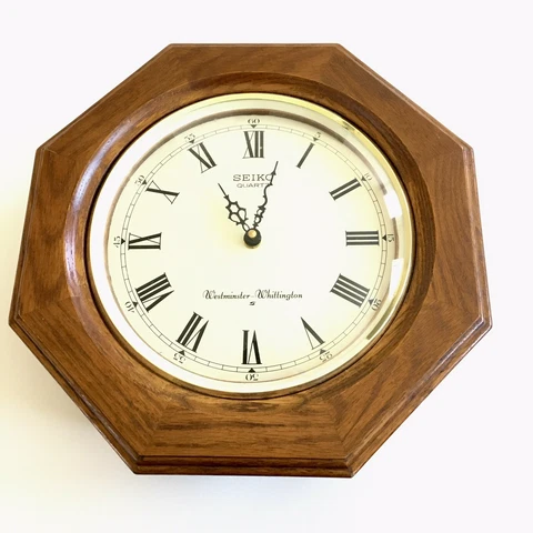 Seiko Westminster Whittington Chime Regulator School House Oak Wall Clock Cover