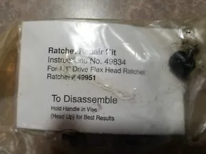 Ratchet Repair Kit 49834 for 1/4" Drive Flex Head Craftsman Ratchet #49951 - Picture 1 of 2