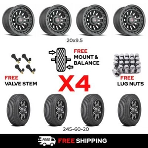 20" VORTEK VRD-702 w/ 245/60R20 Wheel & Tire for 2014-2024 Toyota 4Runner - Picture 1 of 8