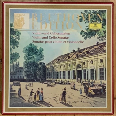 Beethoven Edition Vol.7 Violin & Cello Sonatas KEMPFF MENUHIN FOURNIER DGG 8 LP - Image 1 of 4