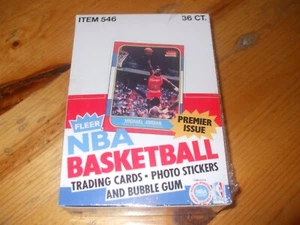 1986 Fleer NBA Basketball Box Authentic Looking Mock Box Sealed W/Packs - Imagen 1 de 5