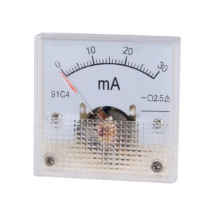 DC Amperemeter Einbauinstrument Messinstrument Einbau analog Panel Meter 0-30mA - Bild 1 von 5