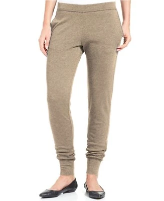 HUE Women sweatpants Relaxed Weekend Leggings Soft Jersey Oatmeal X-Small 0-2 - Image 1 of 2