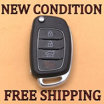 COMO NUEVO OEM 15-19 HYUNDAI SANTA FE LLAVE ABATIBLE MANDO A DISTANCIA TQ8-RKE-4F31 95430-2W110 Foto 1 de 4