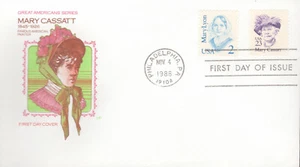 1988 FDC - Scott# 2181 - Mary Cassatt - Farnum - Picture 1 of 1