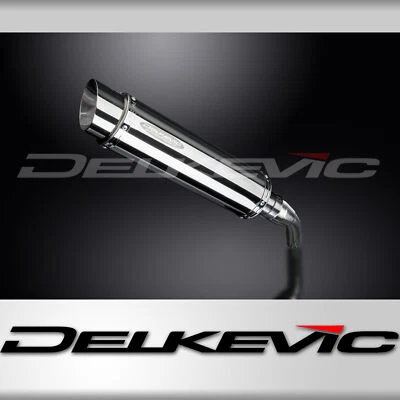 Yamaha YZF-R3 MT-03 2015-2021 Slip On 14" Round Stainless Exhaust Muffler - Image 1 of 4