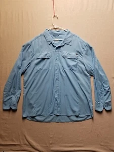 Pacific Trails blue Shirt Men's 2XL Long Sleeve Button Up Vented - Picture 1 of 12
