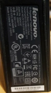 ThinkPad DisplayLink USB 3.0 Docking Station (Lenovo DU3700) (no accessories) - Zdjęcie 1 z 6