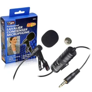 Sony HDR-CX455 Microphone Vidpro XM-L Wired Lavalier Microphone 20' Audio Cable - Picture 1 of 2