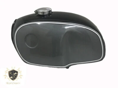 BMW R100 Rt Rs R90 R80 R75 Black & Silver Painted Steel Petrol Tank (Fits For) - Image 1 of 4