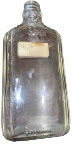 Antique Duraglas 3Viii Medicine Side 6” Bottle Vintage Glass Jar Grannychic - Picture 1 of 3