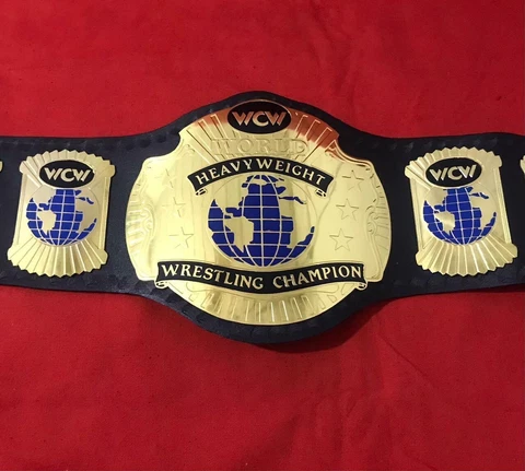 WCW WORLD HEAVYWEIGHT CHAMPIONSHIP REPLICA BELT 2MM BRASS ADULT SIZE Cover