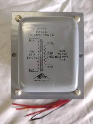 TRANSFORMADOR DE POTENCIA Triad R-82B, PRI. 117 V. 60 CPS SEC. 70 V.C.T. 3,5 A RMS Foto 1 de 4