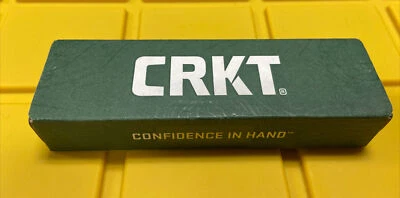 Faca sísmica CRKT cetim liso ponta de gota lâmina preta cabo G-10 5401 - Imagem 1 de 4