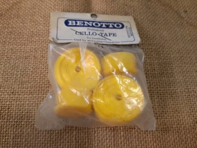 Cinta para violonchelo vintage BENOTTO AMARILLA barra cinta lisa años 80 NUEVA Foto 1 de 4