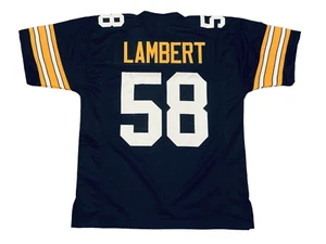 Jack Lambert Sewn Stitched Custom Black Jersey YOUTH Sizes - Picture 1 of 2