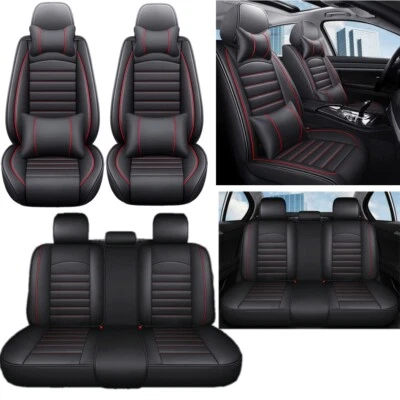 For INFINITI Car Seat Covers Premium Leather Full Set 5-Seat Front Rear Cushion — 第 1/4 张图片