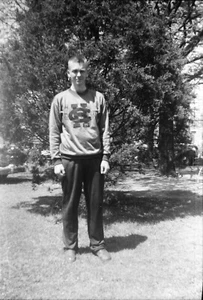 Vintage 1940's Photo Negative Young Man Castle Heights Academy Lebanon TN - Picture 1 of 1