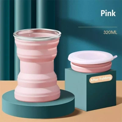 Nueva Taza de Viaje Plegable Portátil Café Té Silicona Tazas Compactas Reino Unido Foto 1 de 4