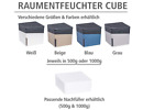 Raumentfeuchter Cube, Luftentfeuchter reduziert Schimmel & Gerüche, 500g