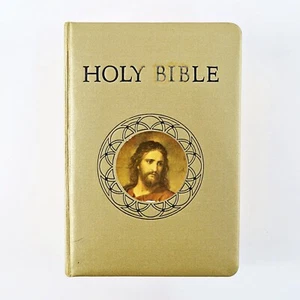 Holy Bible 1953 Vintage Catholic Action Edition Illustrated Hardcover: Religious - Photo 1 sur 5