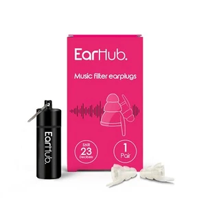 EarHub Music Filter Earplugs, Noise reduction ear plugs| WAS £16.99 | 50% off - Picture 1 of 11