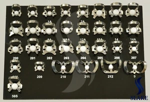 31 PCS ENDODONTIC RUBBER DAM CLAMP Dental Instruments ENDO With Black Tray - Picture 1 of 4