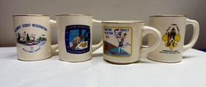 Vintage BSA Boy Scouts Coffee Mugs Lot Of 4 1960-70s Eastern Pennsylvania EUC - Picture 1 of 5