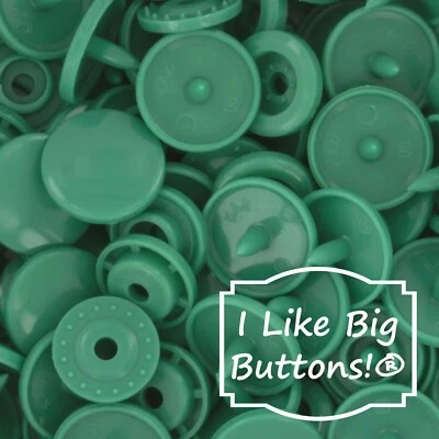 KAM Plastic Snaps: B29 Jade Green-Size 20/T5-No Sew Snap Buttons Sewing Crafts - Image 1 of 4