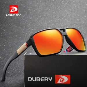 DUBERY Square Sport Polarized Sunglasses Men Women Outdoor Driving Glasses UV400 - Imagen 1 de 15