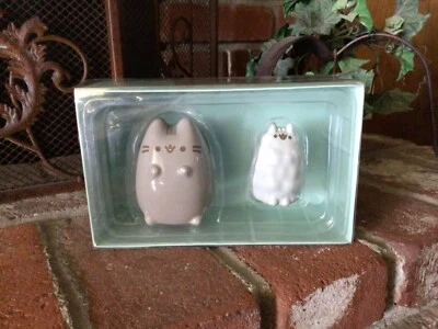 Brand New IOB Enesco - Pusheen & Stormy Salt & Pepper Shakers Nice Large Size - image 1 of 4