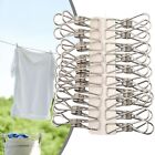 20Pcs Stainless Steel Clothes Pegs Windproof Laundry Hanging Clips Pins Durable