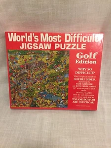 Worlds Most Difficult Jigsaw Puzzle Golf Edition 529 Pcs Buffalo Games 1991 NEW - Picture 1 of 6