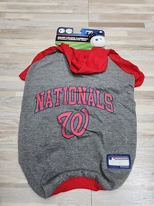 Pets First Collegiate Pet Washington Nationals Hoodie Size L for Dogs 20"-24" - Picture 1 of 6
