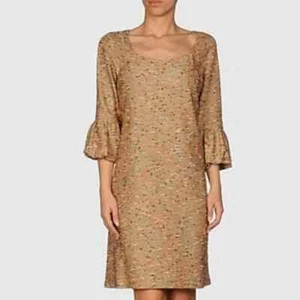 Vestido Diane Von Furstenberg Sens Confeti Boucle Tweed Volantes Manga 3/4 Cambio M - Imagen 1 de 19