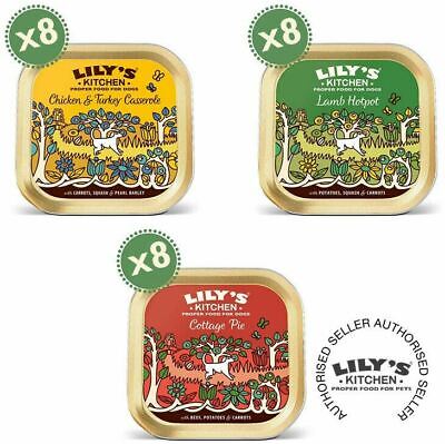 Lily's Kitchen (24x150g) Classic Dinners Trays Multipack Adult Dog Wet Dog Food • 31.94€