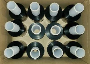 12 Rolls 5" x 1000FT 80 Gauge BLACK Stretch Shrink Film Hand Wrap With Handle - Picture 1 of 4
